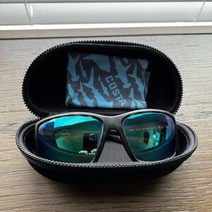 Costa Reefton Green Mirror Glass Lenes Limited Edition Tiger Shark Frame